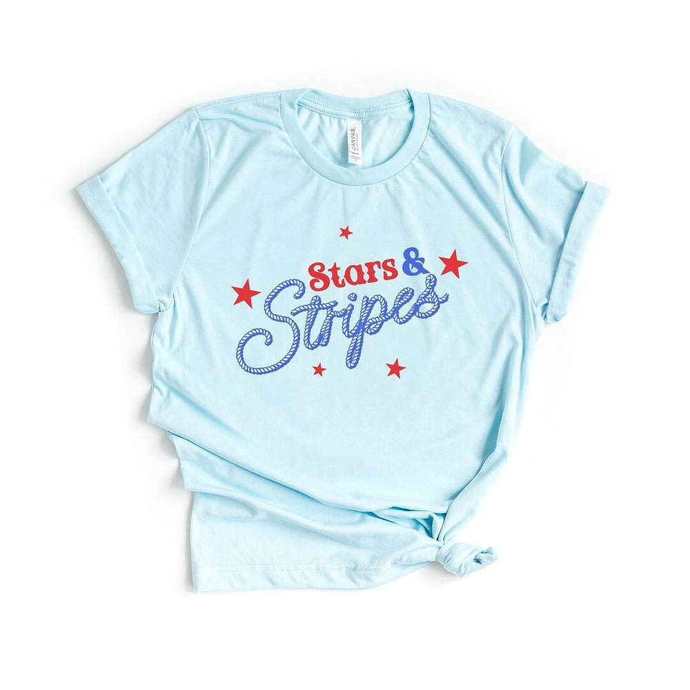 Western Stars and Stripes Short Sleeve Crewnneck Tee