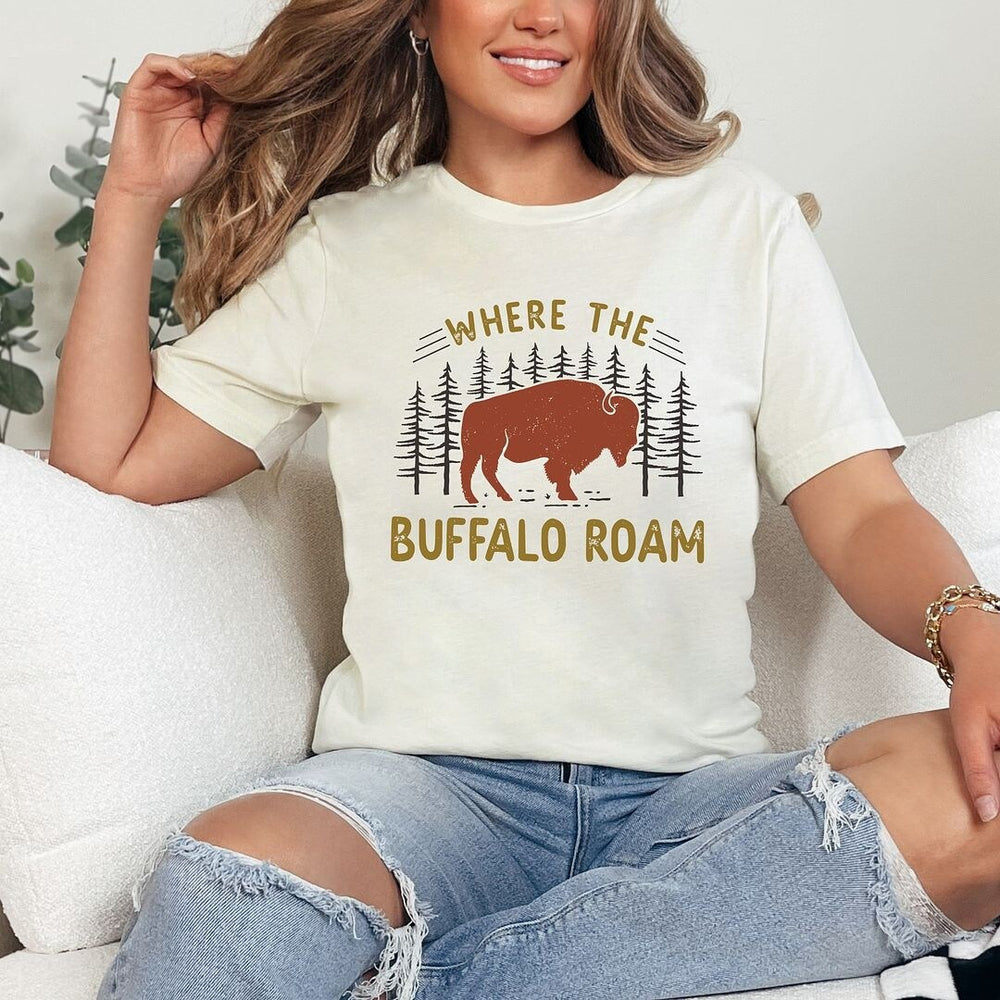 Where the Buffalo Roam Short Sleeve Crewnneck Tee