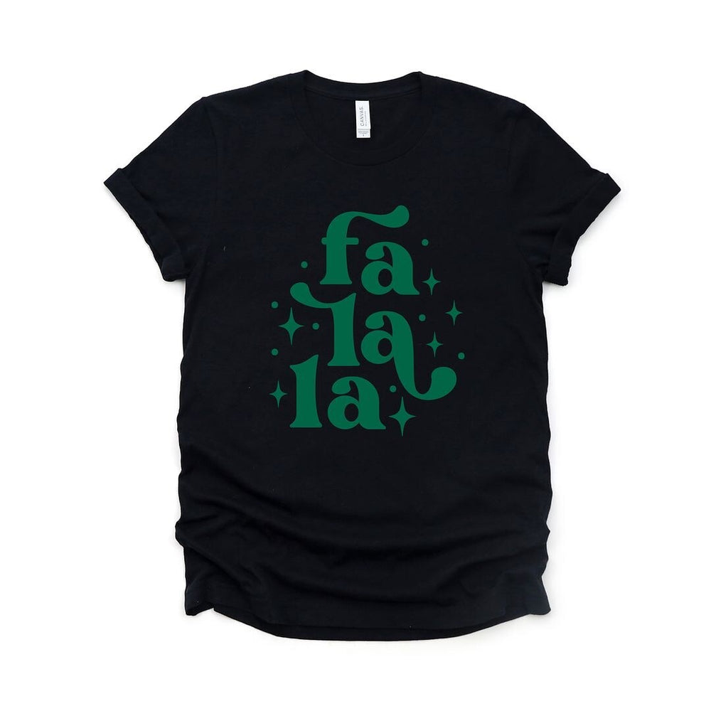 Whimsical Fa La La Short Sleeve Crewnneck Tee