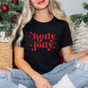 Whimsical Holly Jolly Short Sleeve Crewnneck Tee