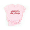 Whimsical Merry Christmas Short Sleeve Crewnneck Tee