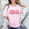 Whimsical Merry Christmas Short Sleeve Crewnneck Tee