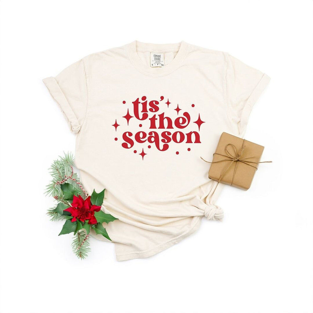 Whimsical Tis the Season Garment Dyed Tee