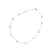 White Freshwater Pearl Station Chain Necklace