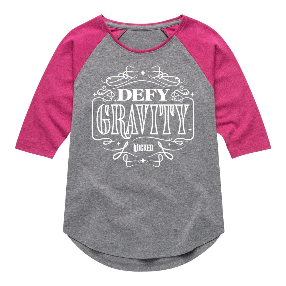 Girls Toddler Wicked Defy Gravity Raglan