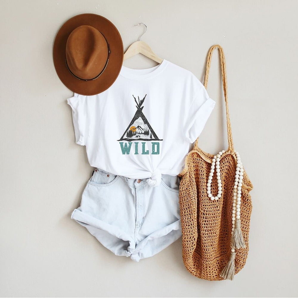 Wild Teepee Short Sleeve Crewnneck Tee