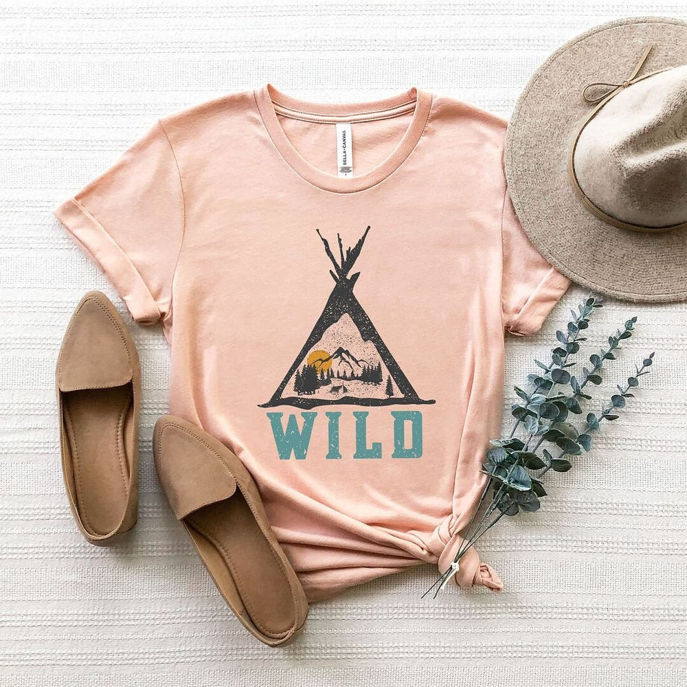 Wild Teepee Short Sleeve Crewnneck Tee