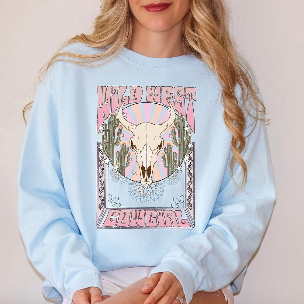 Wild West Cowgirl Garment Dyed Sweatshirt