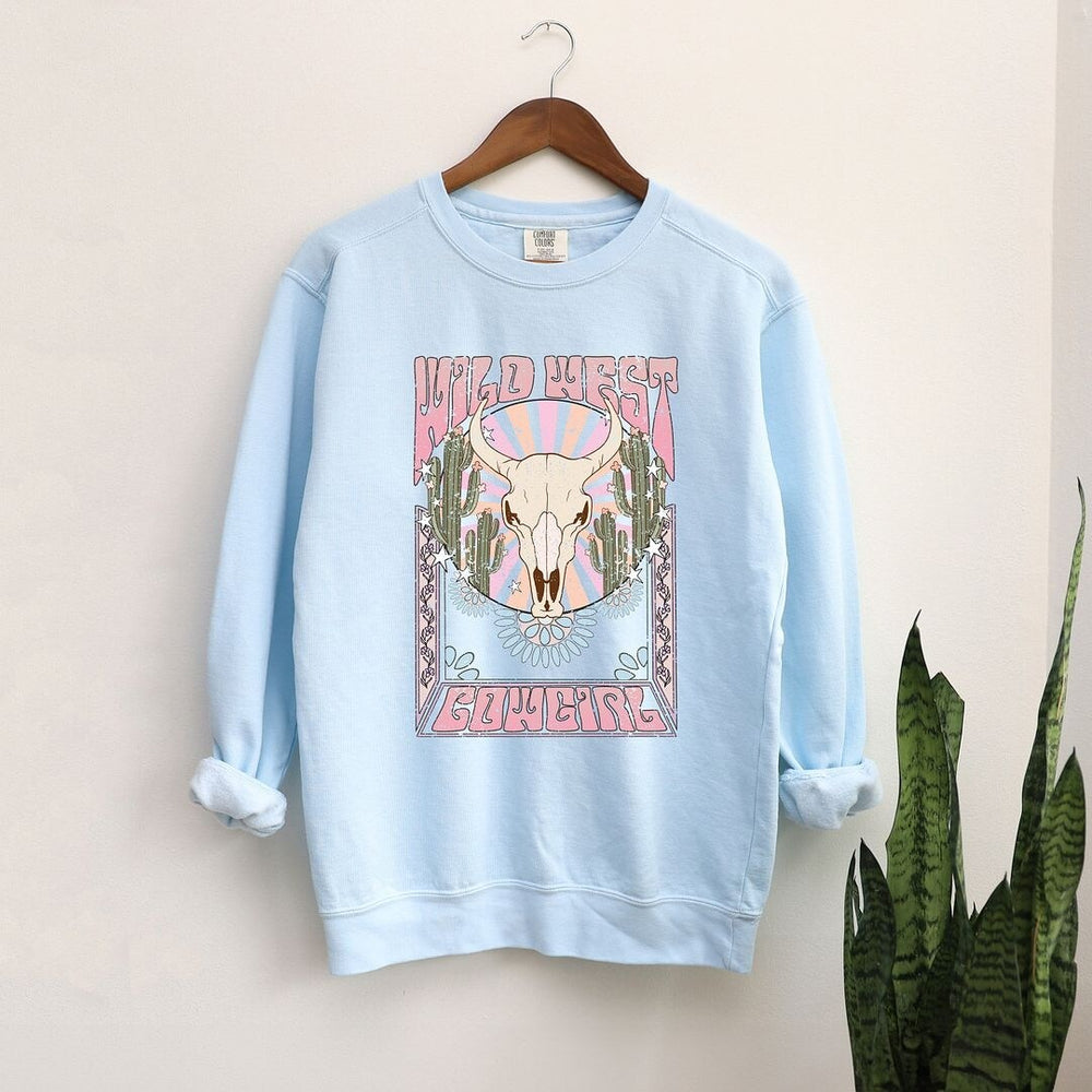 Wild West Cowgirl Garment Dyed Sweatshirt