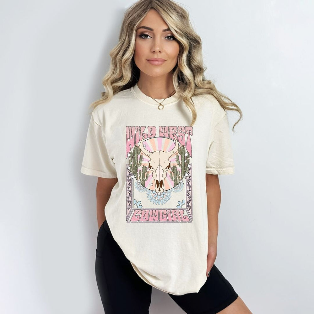 Wild West Cowgirl Garment Dyed Tee