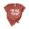 Wild and Free Words Short Sleeve Tee