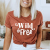 Wild and Free Words Short Sleeve Tee