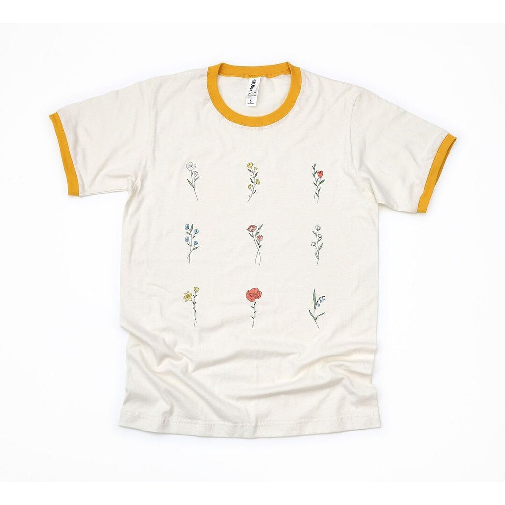 Wildflower Chart Ringer Tee