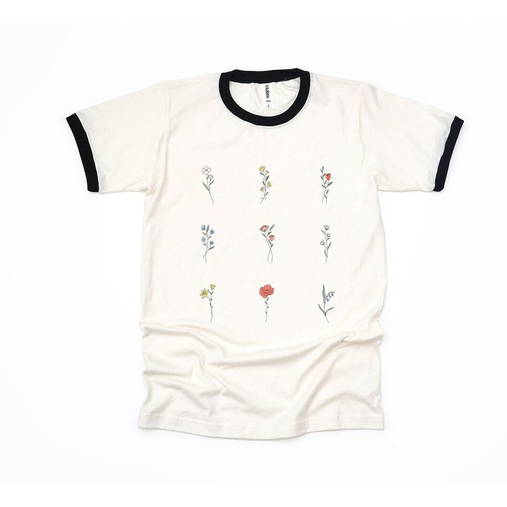 Wildflower Chart Ringer Tee