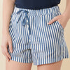 Winnie Drawstring Short Mini Stripe Sea Blue