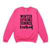 Winter Spring Summer Football Graphic Sweatshirt