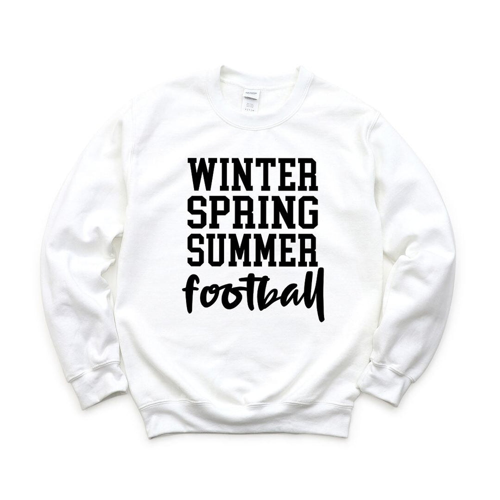 Winter Spring Summer Football Graphic Sweatshirt