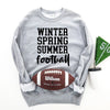 Winter Spring Summer Football Graphic Sweatshirt