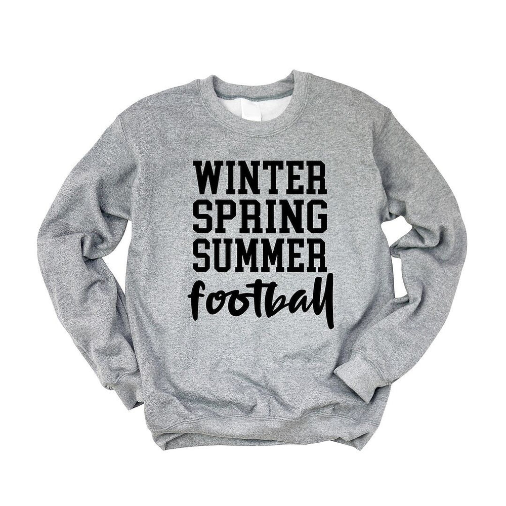 Winter Spring Summer Football Graphic Sweatshirt