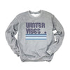 Winter Vibes Stripes Graphic Sweatshirt