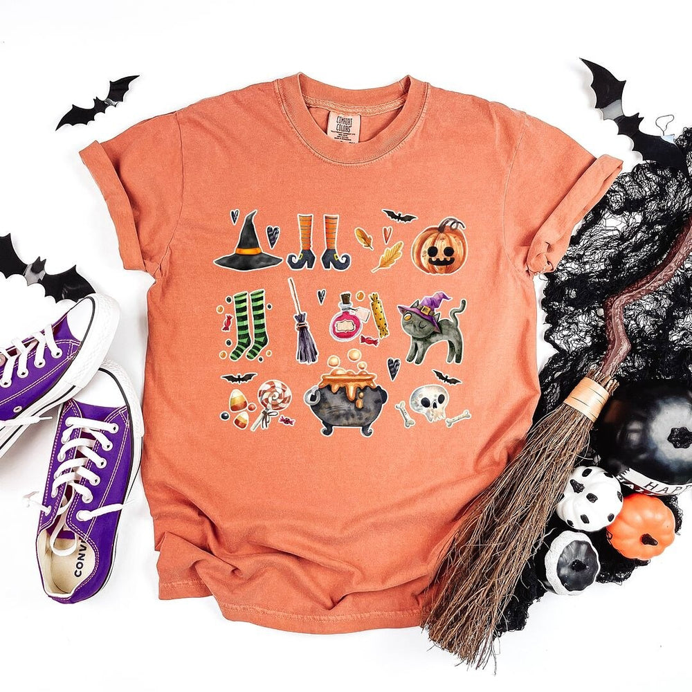 Witch Collage Garment Dyed Tee