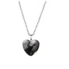 Witch In Moonlight Heart Pendant Necklace - White