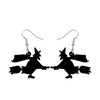 Witch Silhouette Drop Earrings