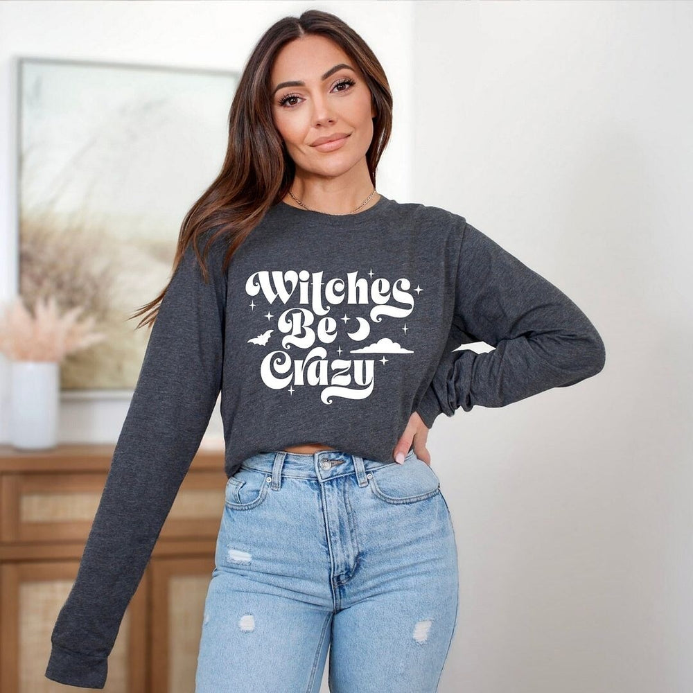 Witches Be Crazy Moon Long Sleeve Tee