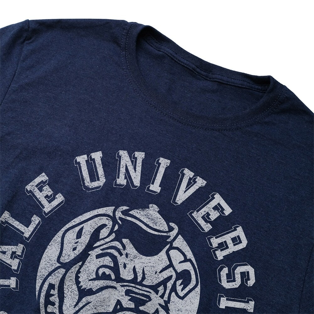 Yale University Classic Retro Stamp Logo Unisex Adult Heathered Premium T Shirt