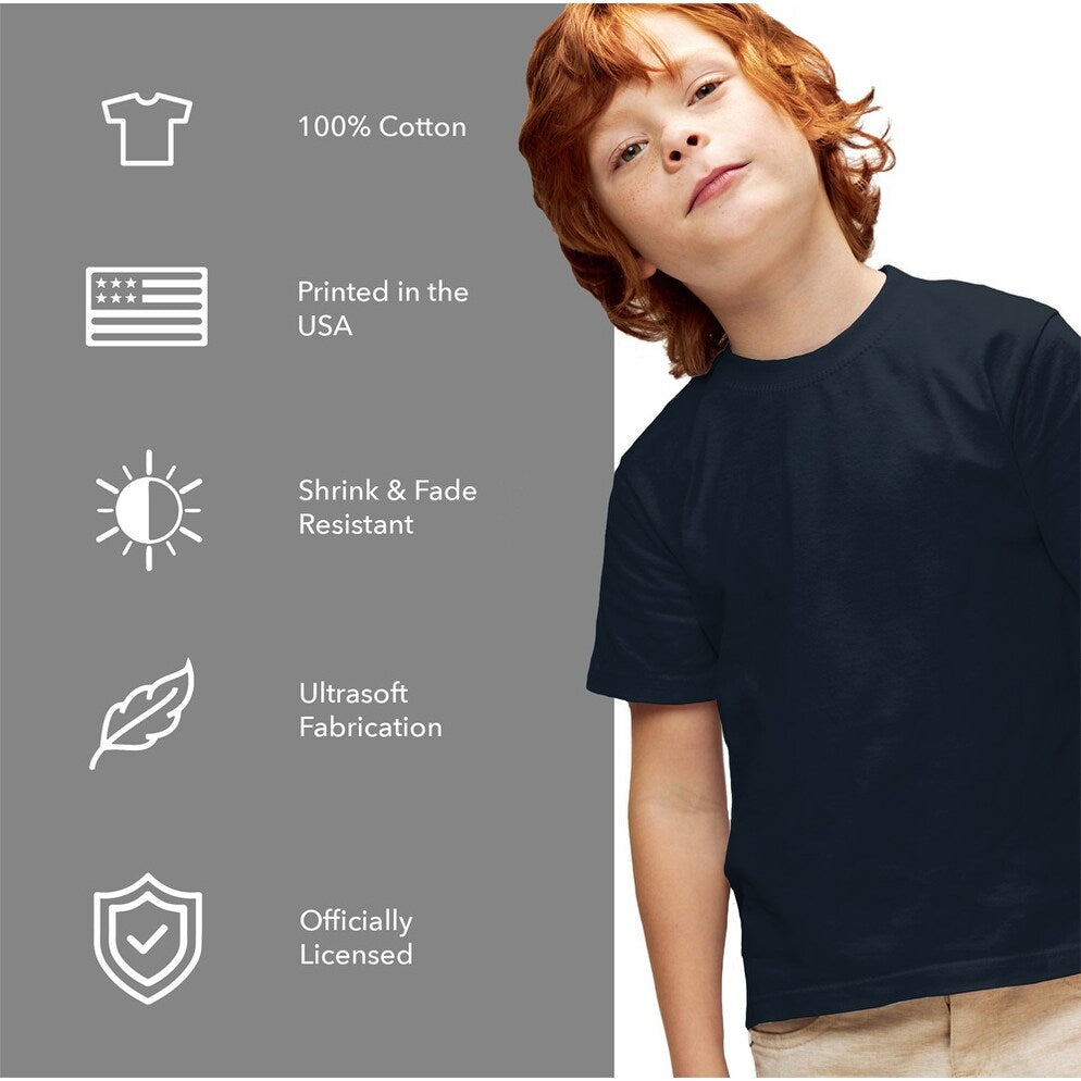 Yale University Distressed Primary Logo Kids T Shirt for Youth Boys and Girls