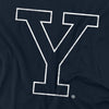 Yale University Distressed Primary Logo Kids T Shirt for Youth Boys and Girls