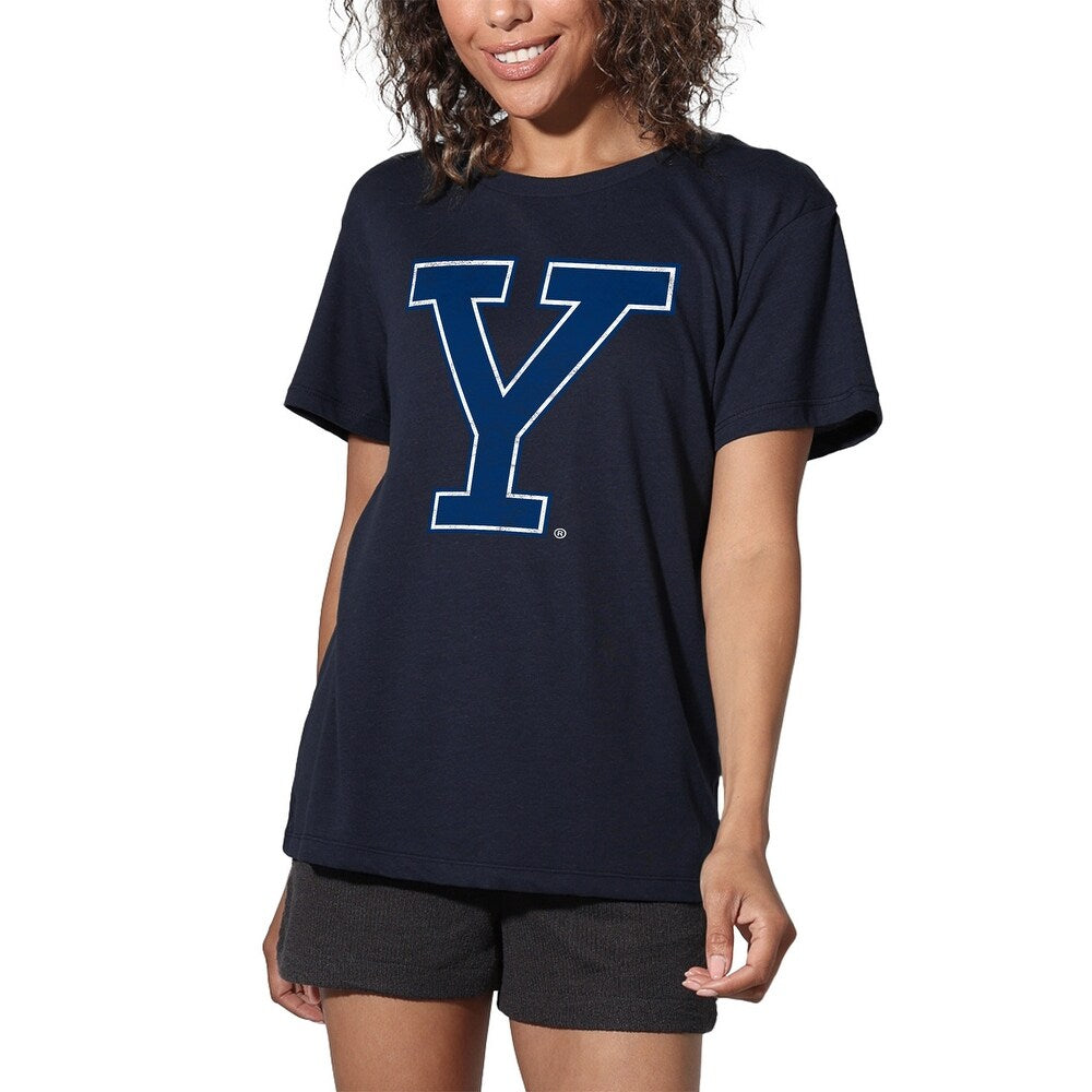 Yale University Distressed Primary Logo Women