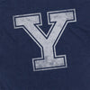 Yale University Simple Distressed Logo Unisex Adult Heathered Premium T Shirt