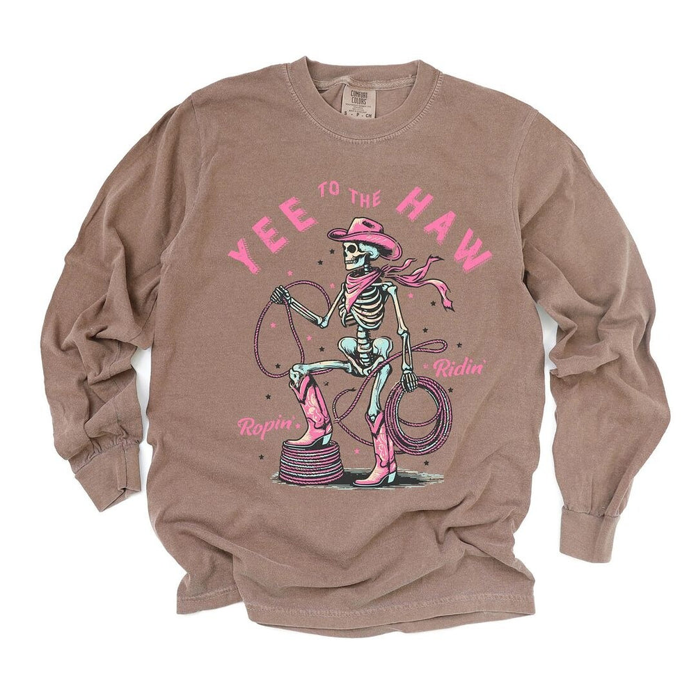 Yee to the Haw Skeleton Garment Dyed Long Sleeve