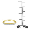 Yellow Gold Real White Diamond Stakable Band Ring