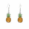 Yellow Pineapple Drop Earrings