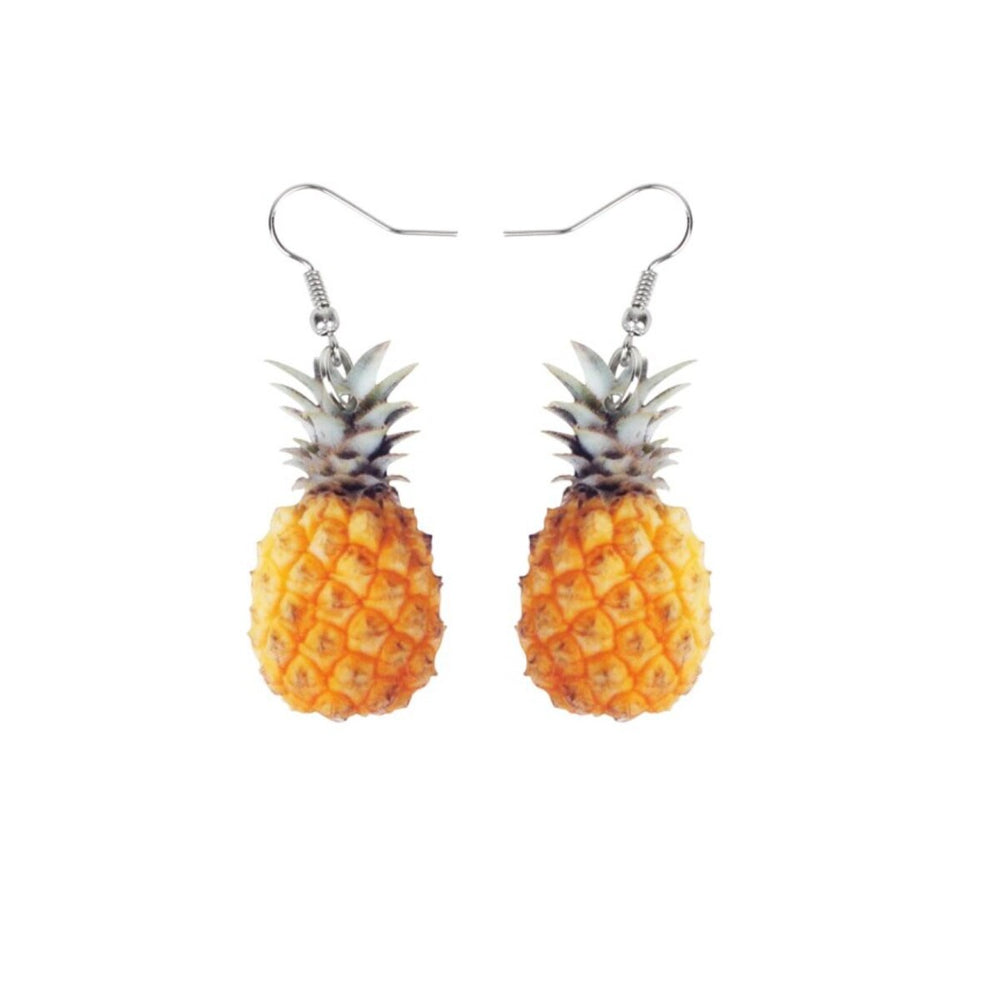 Yellow Pineapple Earrings