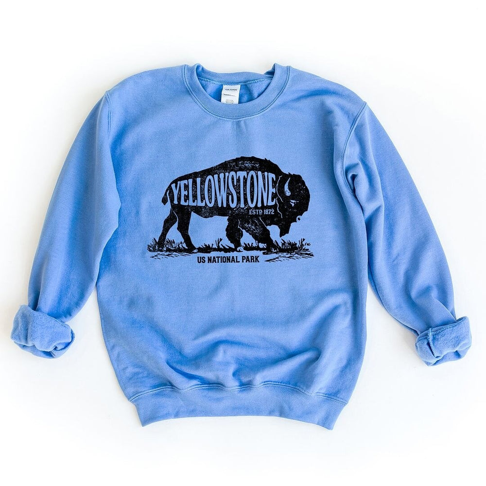 Yellowstone Bison Graphic Sweatshirt