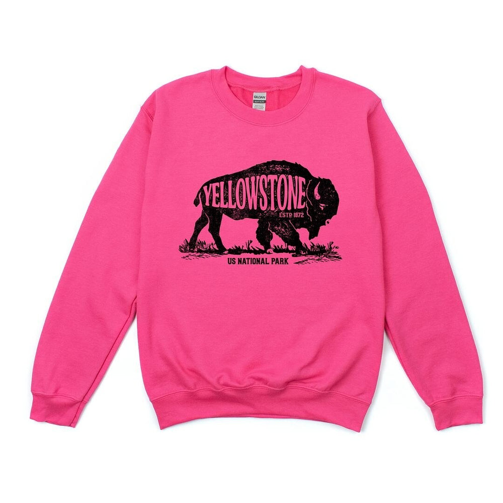 Yellowstone Bison Graphic Sweatshirt