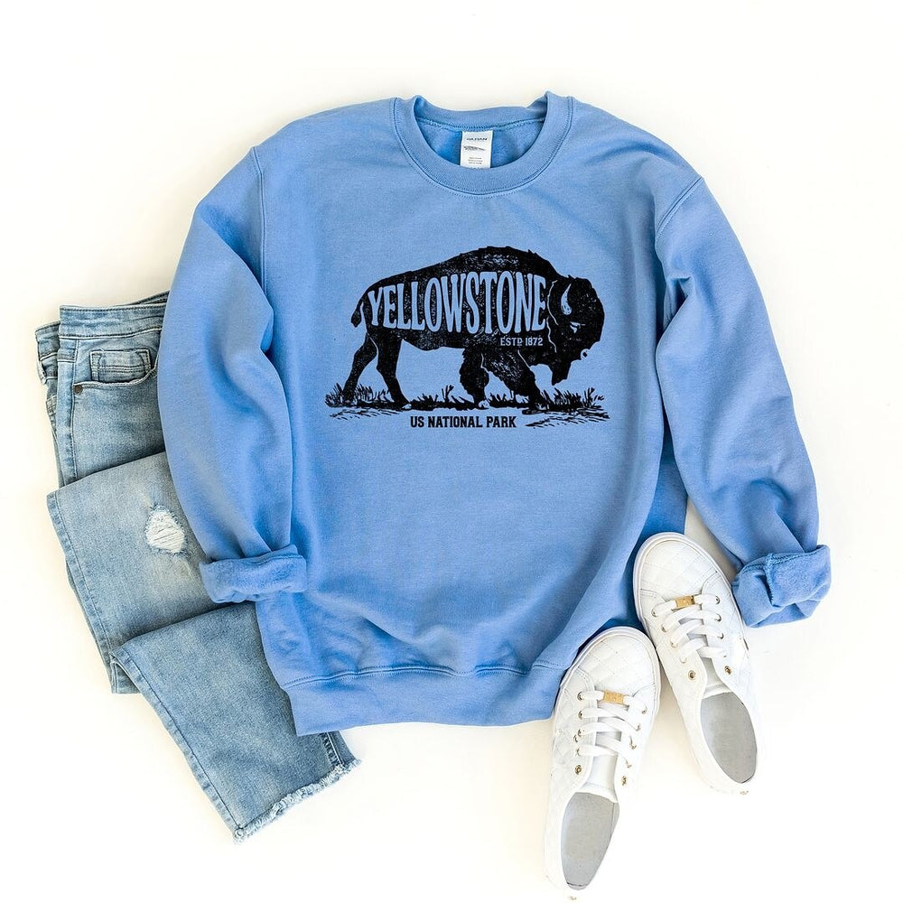 Yellowstone Bison Graphic Sweatshirt