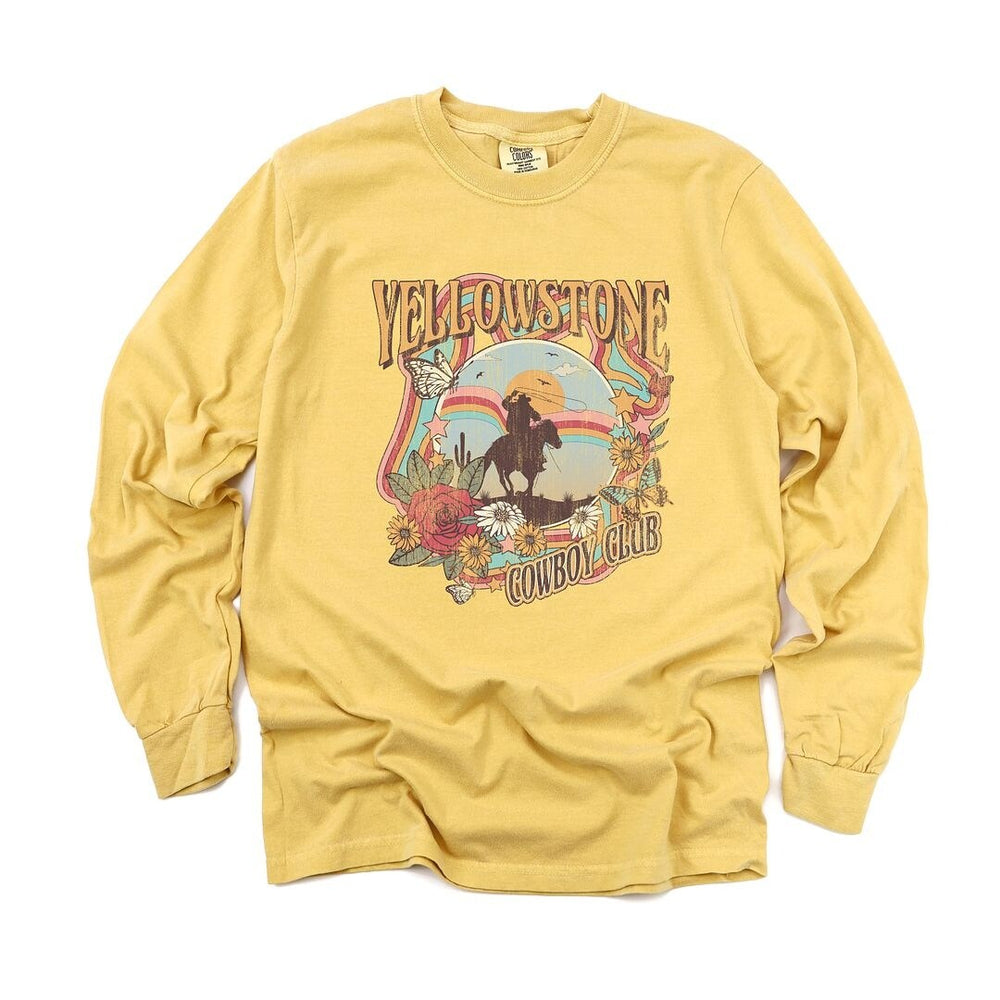 Yellowstone Cowboy Club Garment Dyed Long Sleeve