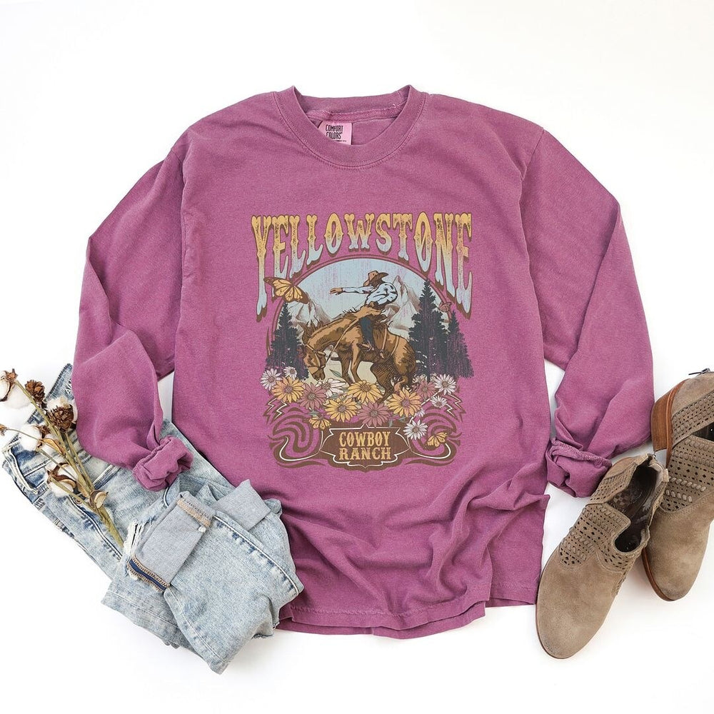 Yellowstone Cowboy Ranch Garment Dyed Long Sleeve