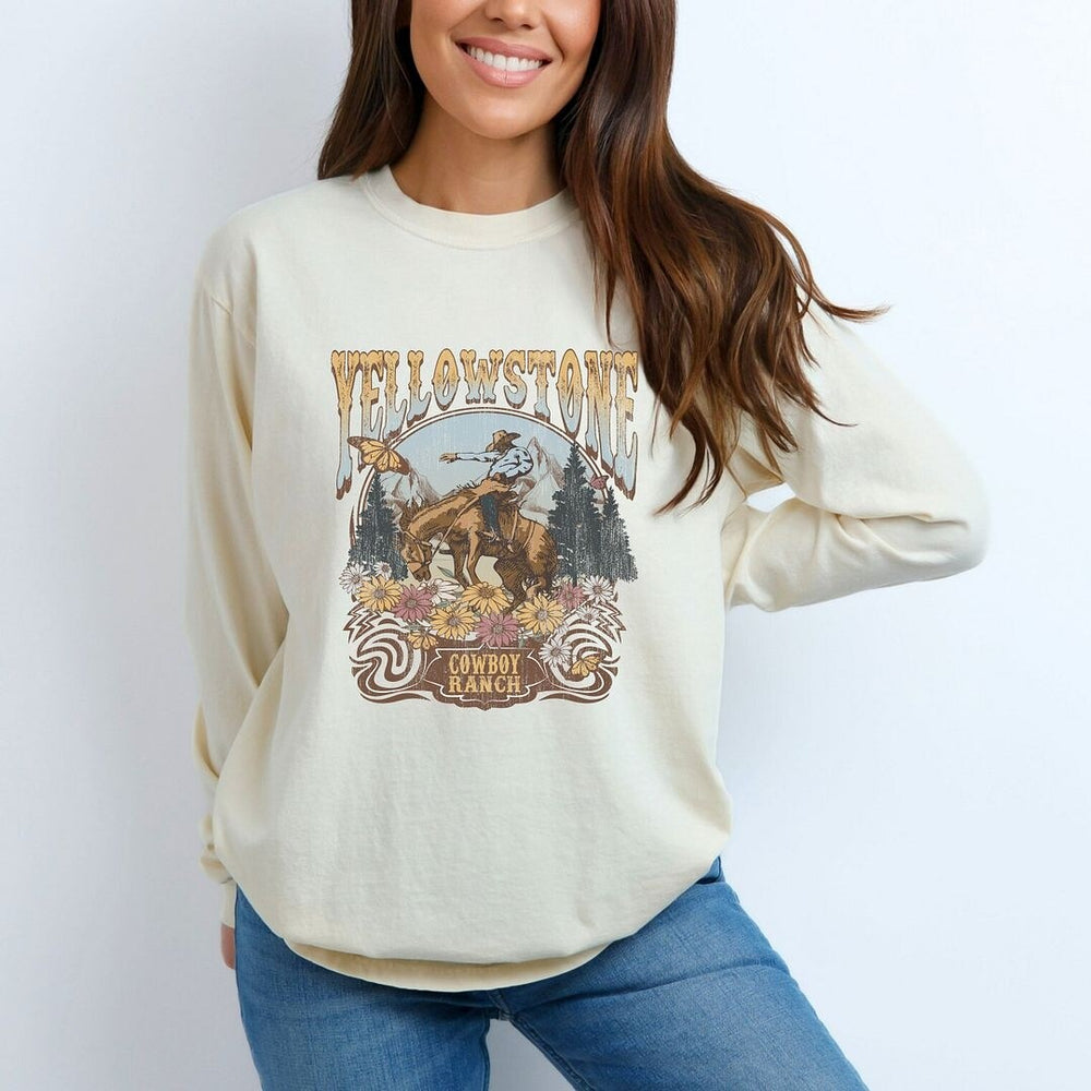 Yellowstone Cowboy Ranch Garment Dyed Long Sleeve