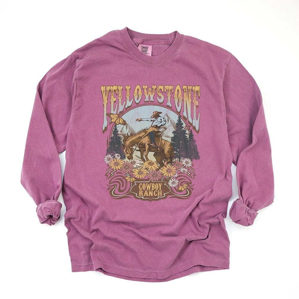 Yellowstone Cowboy Ranch Garment Dyed Long Sleeve