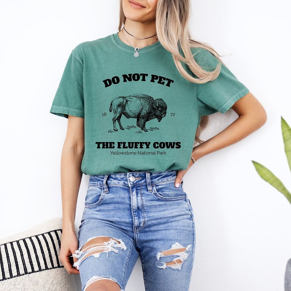 Yellowstone Fluffy Cows Garment Dyed Tee