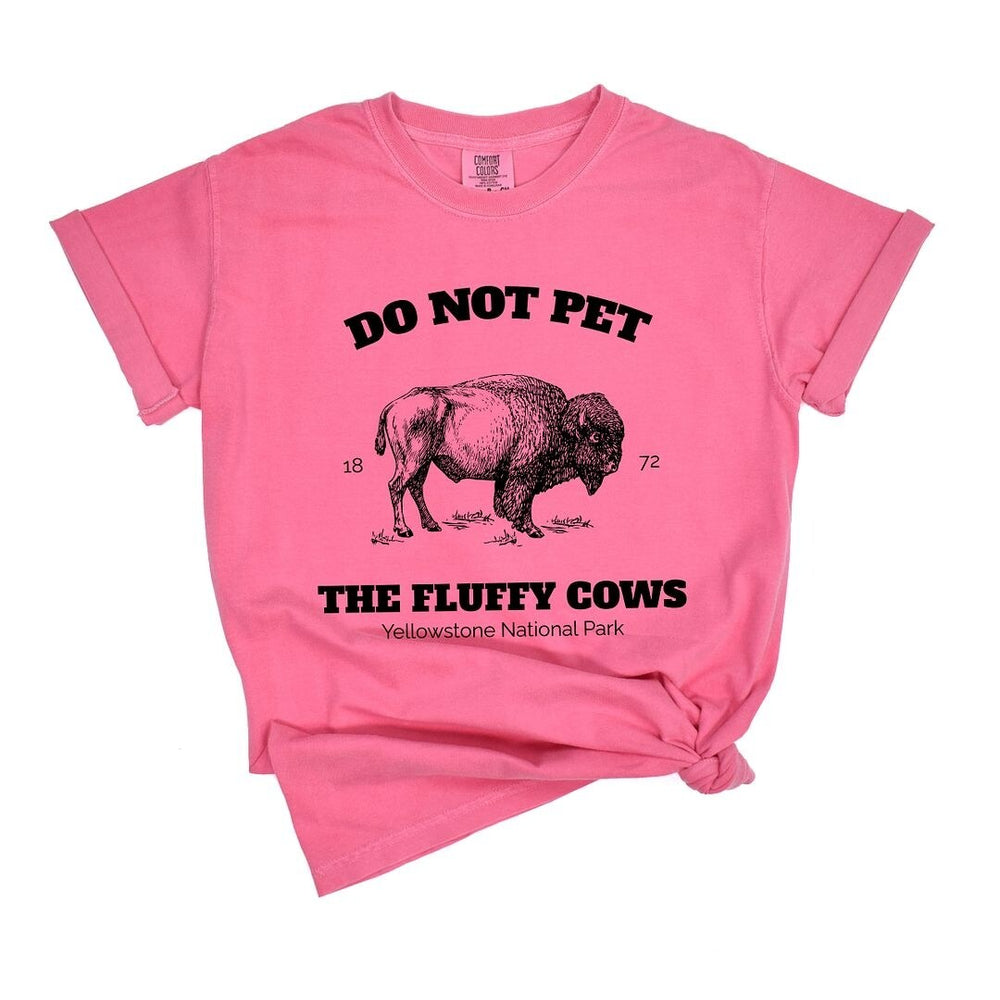 Yellowstone Fluffy Cows Garment Dyed Tee