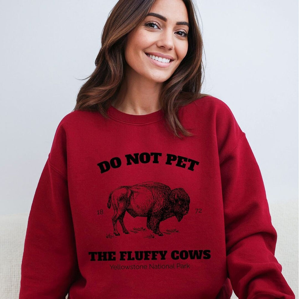 Yellowstone Fluffy Cows Graphic Sweatshirt