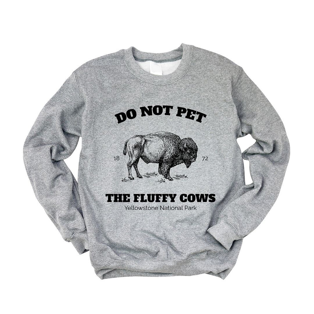 Yellowstone Fluffy Cows Graphic Sweatshirt