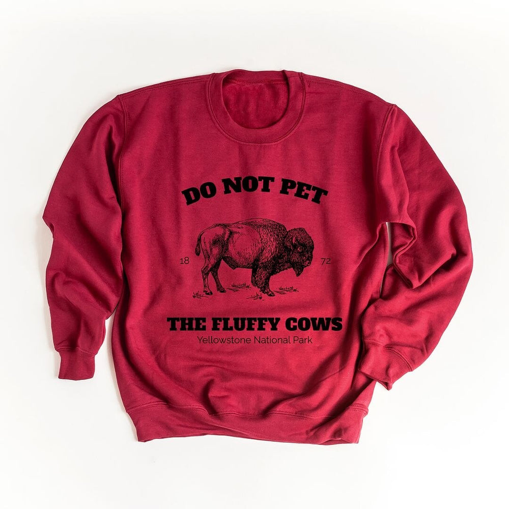 Yellowstone Fluffy Cows Graphic Sweatshirt