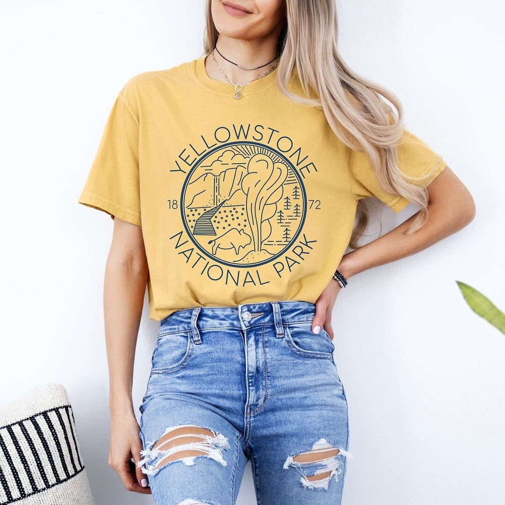 Yellowstone National Park Garment Dyed Tee